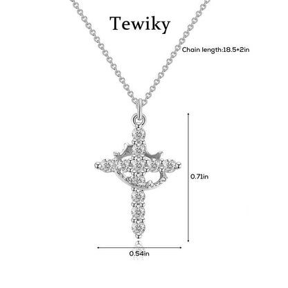 Crown & Cross Necklace - Buy 1, Get 1 FREE