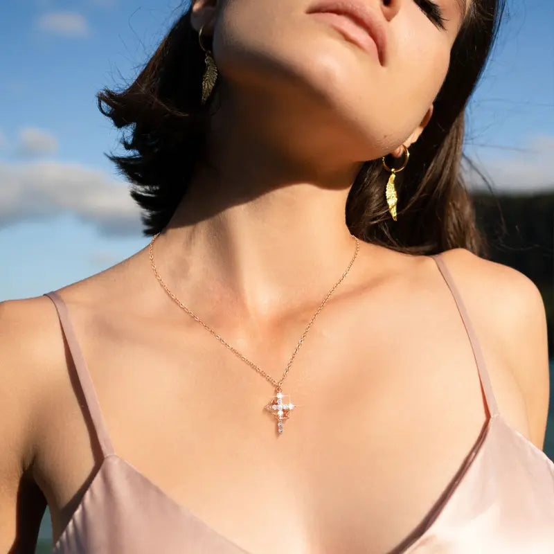 Crown & Cross Necklace - Buy 1, Get 1 FREE